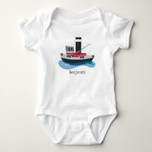 Body Para Bebé Ilustracion de personalizado de embarcaciones de a