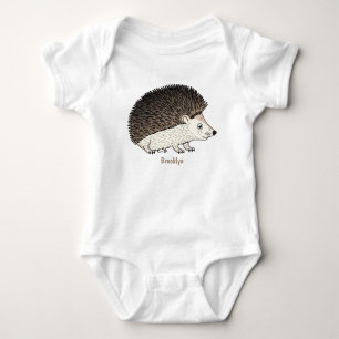 Body Para Bebé Ilustracion de personalizado de hedgehog espinoso