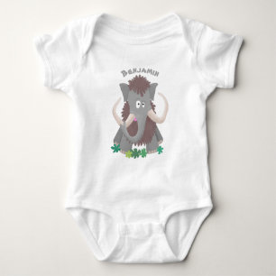 Body Para Bebé Ilustracion de personalizado de mamut bobo gracios