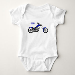 Body Para Bebé Ilustracion de personalizado de motocicleta de hel