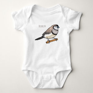 Body Para Bebé Ilustracion de personalizado de pajarita de doble 
