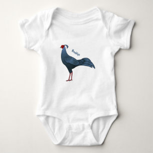 Body Para Bebé Ilustracion de personalizado de pájaro de fuego si