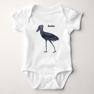 Body Para Bebé Ilustracion de personalizado de pájaro Shoebill