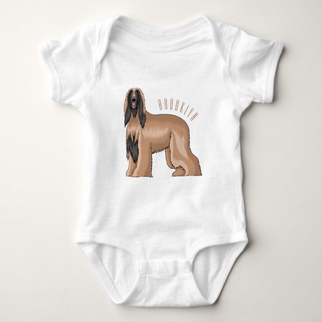 Body Para Bebé Ilustracion de personalizado de perro de perro per (Anverso)