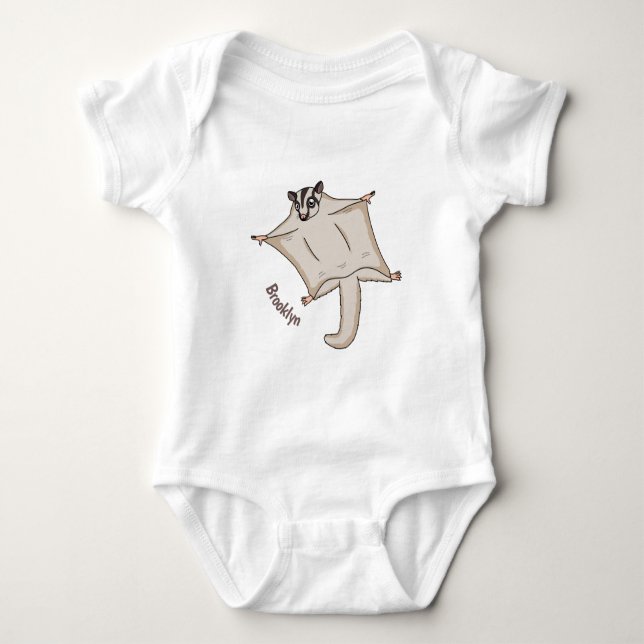 Body Para Bebé Ilustracion de personalizado de planeador de azúca (Anverso)