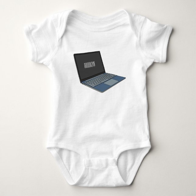 Body Para Bebé Ilustracion de personalizado para portátiles (Anverso)