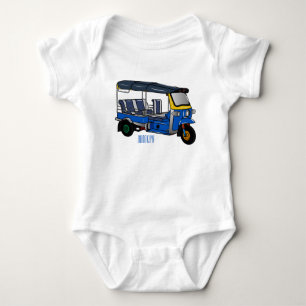 Body Para Bebé Ilustracion de personalizado tuk tuk
