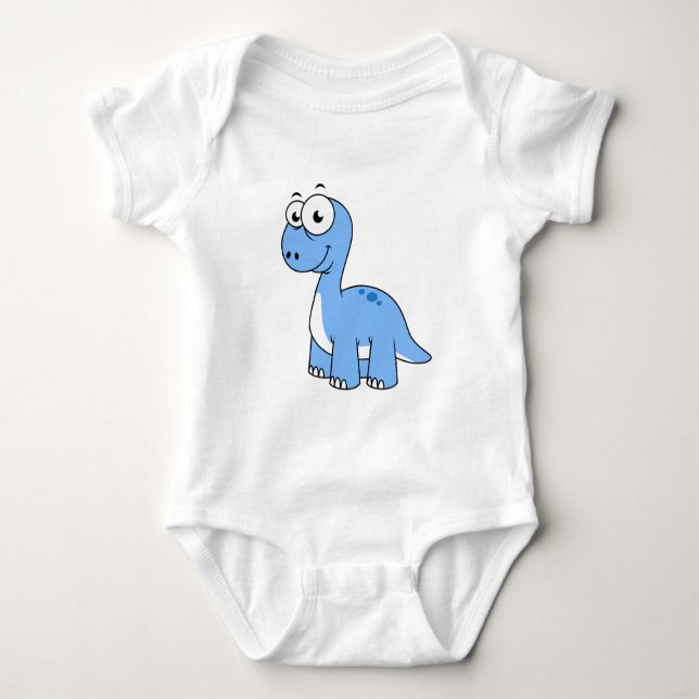 Body Para Bebé Ilustracion De Un Brontosauro. (Anverso)