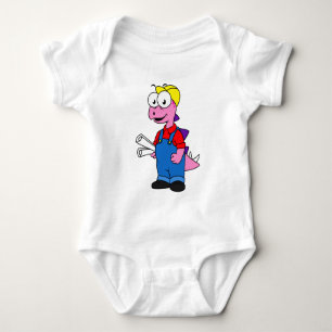 Body Para Bebé Ilustracion De Un Trabajador De Construcción De St