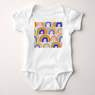 Body Para Bebé Ilustracion del Marcador del Arcoiris: Patata sin