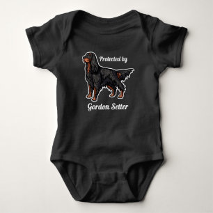 Body Para Bebé Ilustracion Gordon Setter