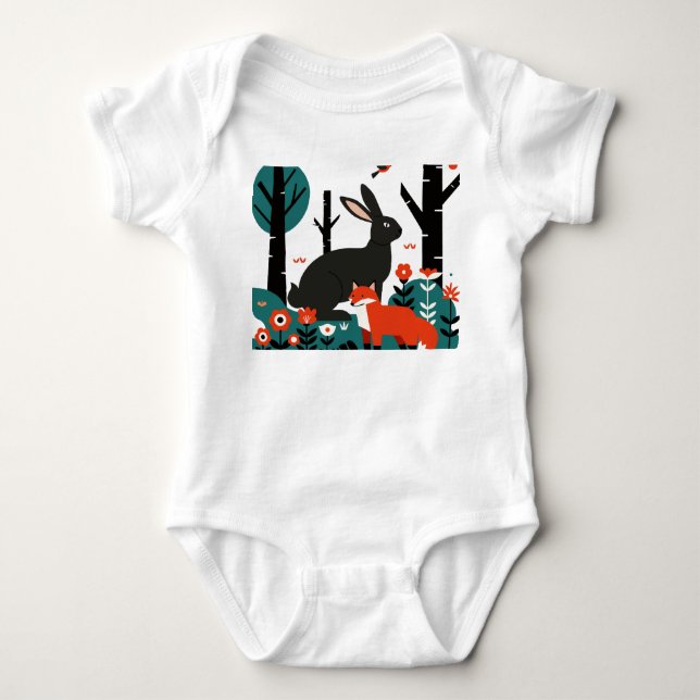 Body Para Bebé Ilustración infantil (Anverso)