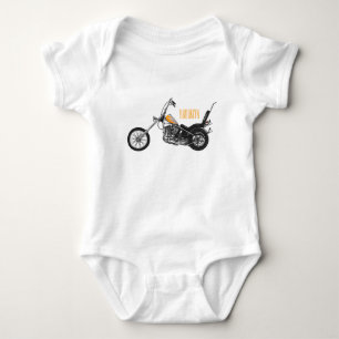 Body Para Bebé Ilustracion personalizado Chopper Motorcycle 1950