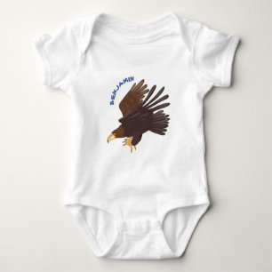 Body Para Bebé Ilustracion personalizado de águila dorada diverti