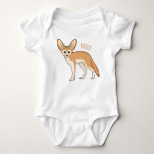 Body Para Bebé Ilustracion personalizado de Fennec fox