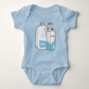 Body Para Bebé Ilustracion personalizado de leche