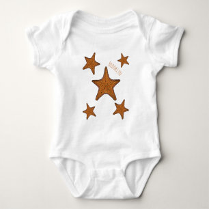 Body Para Bebé Ilustracion personalizado de pez estrella