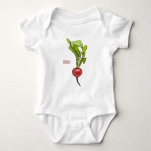 Body Para Bebé Ilustracion personalizado de Radish