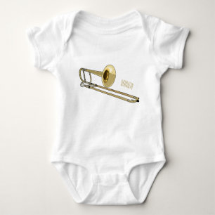 Body Para Bebé Ilustracion personalizado de Trombone