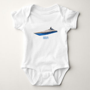 Body Para Bebé Ilustracion personalizado de yates