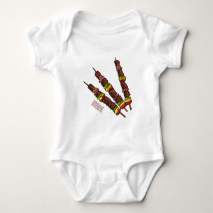 Body Para Bebé Ilustracion personalizado kebab o kabob