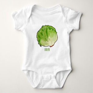 Body Para Bebé Ilustracion personalizado Lettuce