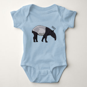 Body Para Bebé Ilustracion personalizado Tapir