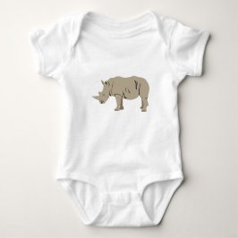 Body Para Bebé Ilustracion Rhinoceros Rhino
