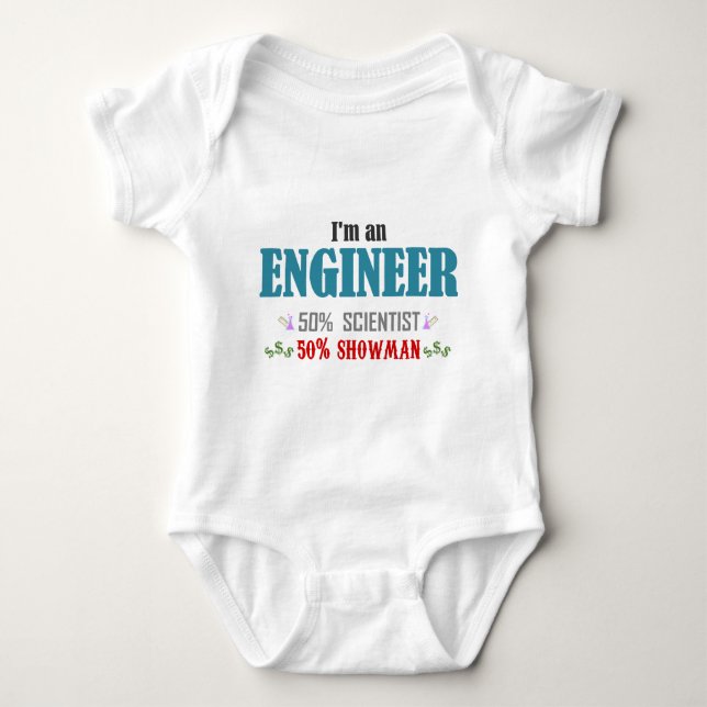 Body Para Bebé I'm an engineer (Anverso)