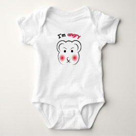 Body Para Bebé I'm Angry Bear – Cute Minimalist Mood Design