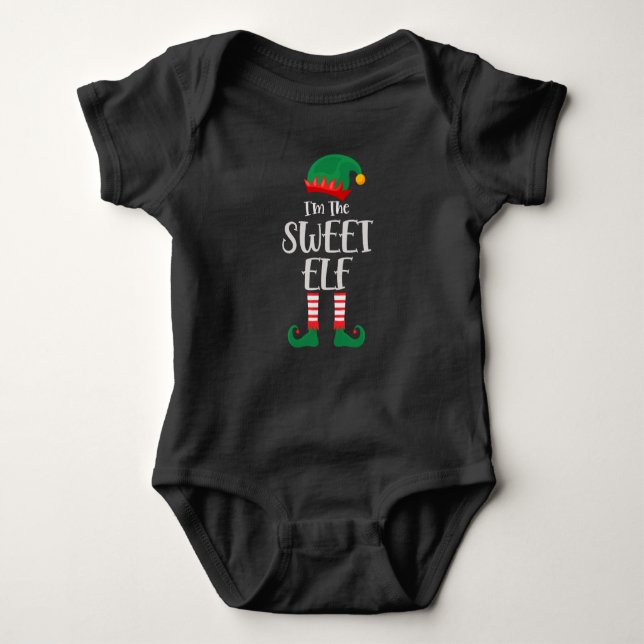Body Para Bebé Im The Sweet Elf Mateo Navidades (Anverso)
