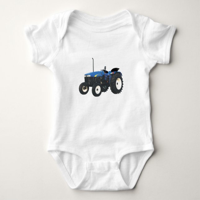 Body Para Bebé Imagen de tractor para camiseta (Anverso)