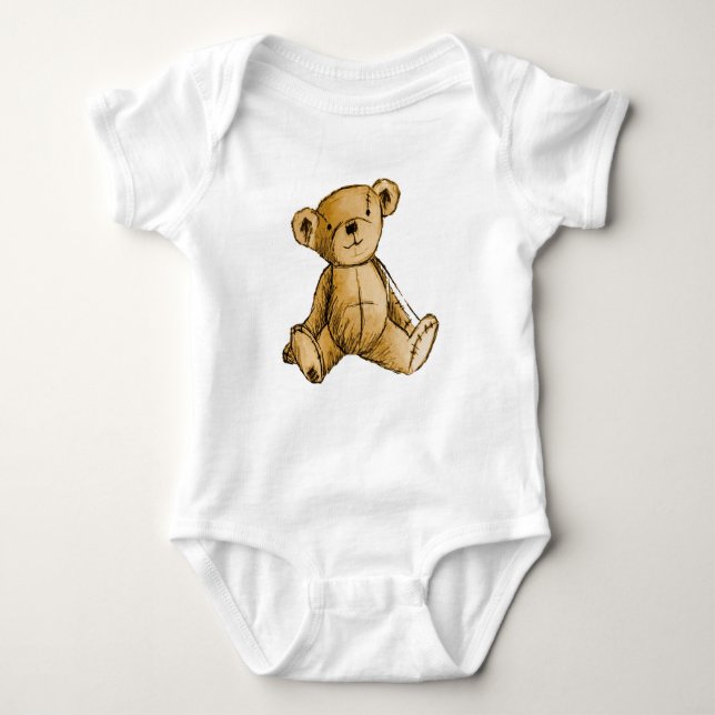 Body Para Bebé Imagen del oso de peluche para el recién nacido (Anverso)