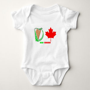 Body Para Bebé Imagen irlandés-canadiense Baby-Jersey-Bodysuit-Wh