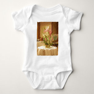 Body Para Bebé Impresión de arte de los floros reflejados