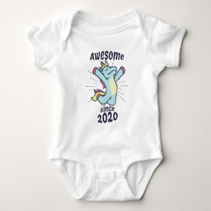 Body Para Bebé Impresionante desde 2020 - Cumpleaños de Unicornio