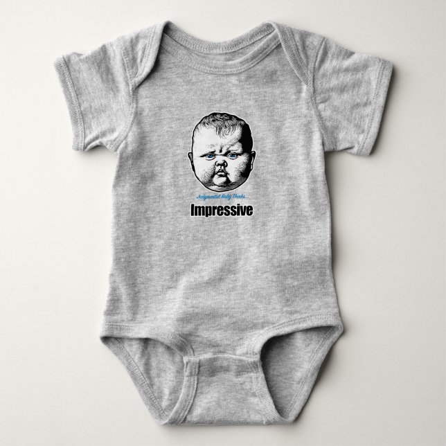 Body Para Bebé Impresionante - humor seco (Anverso)