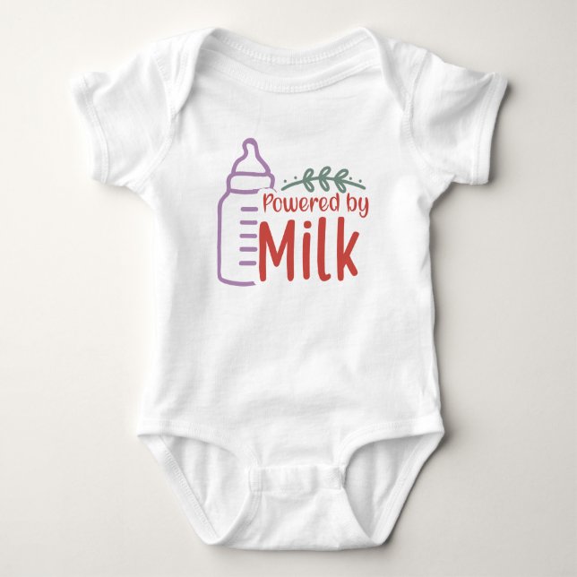 Body Para Bebé Impulsado por Leche - Baby Boy Bodysuit (Anverso)