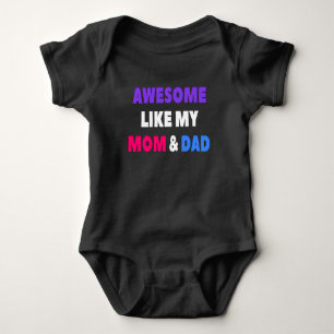 Body Para Bebé Increíble como mi mamá y mi papá, un lindo bebé