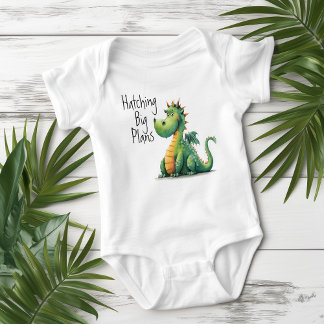 Body Para Bebé Incubando Grandes Planes Dragón