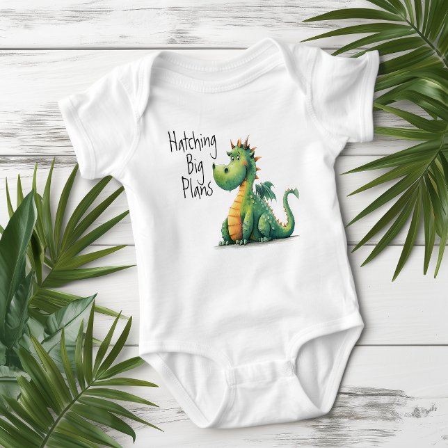 Body Para Bebé Incubando Grandes Planes Dragón (Subido por el creador)
