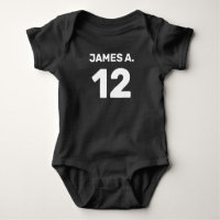 Infante de color negro personalizable (diseño fron