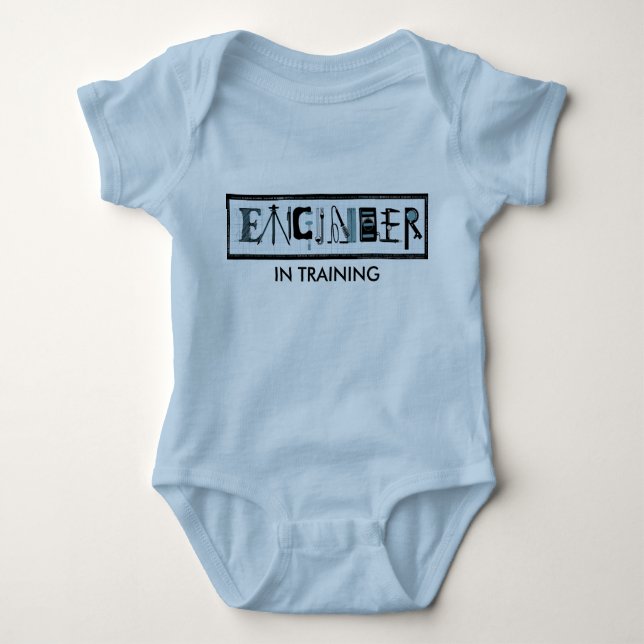 Body Para Bebé Ingeniero en formación de un sitio (Anverso)