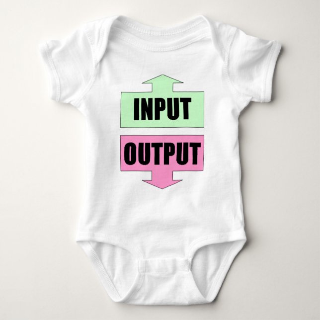 Body Para Bebé Input_Output_Green_Pink (Anverso)
