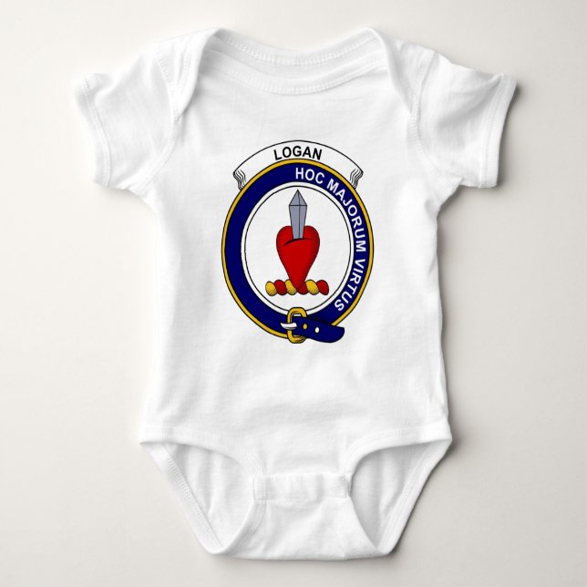 Body Para Bebé Insignia del clan de Logan (Anverso)