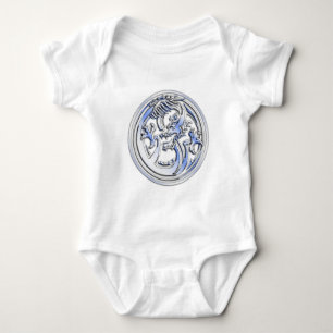 Body Para Bebé Insignia del dragón del estilo del cromo en la