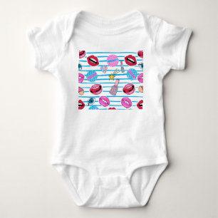 Body Para Bebé insignias de parche personalizado: arte pop.