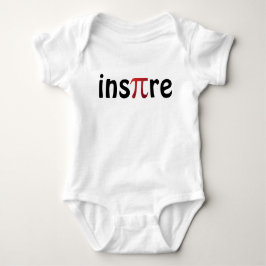 Body Para Bebé Inspire Pi Day Math Black Red