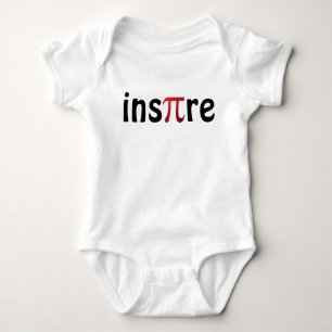 Body Para Bebé Inspire Pi Day Math Black Red