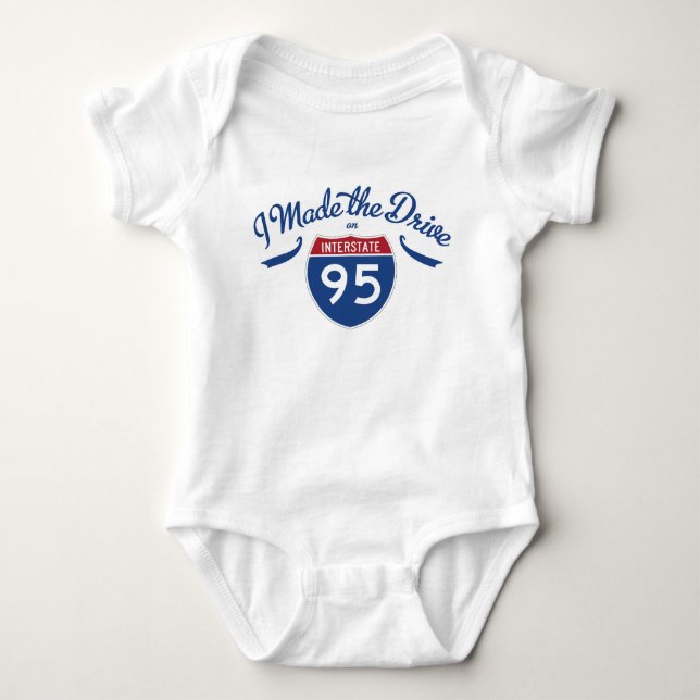 Body Para Bebé Interstate 95 One-Piece (Anverso)